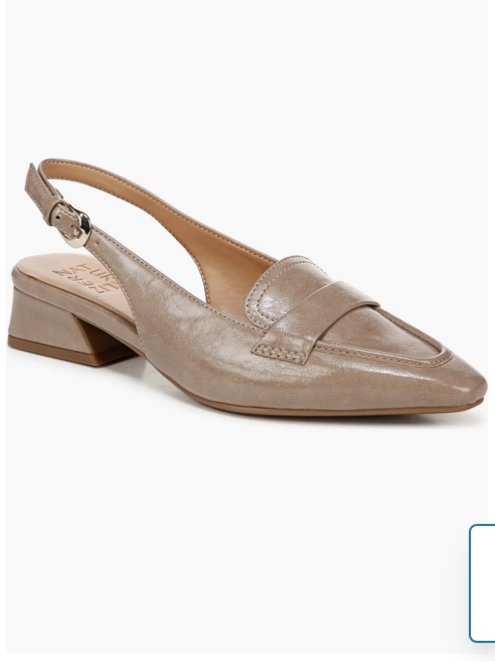 Naturalizer Garner Slingback Loafer in Taupe 7.5